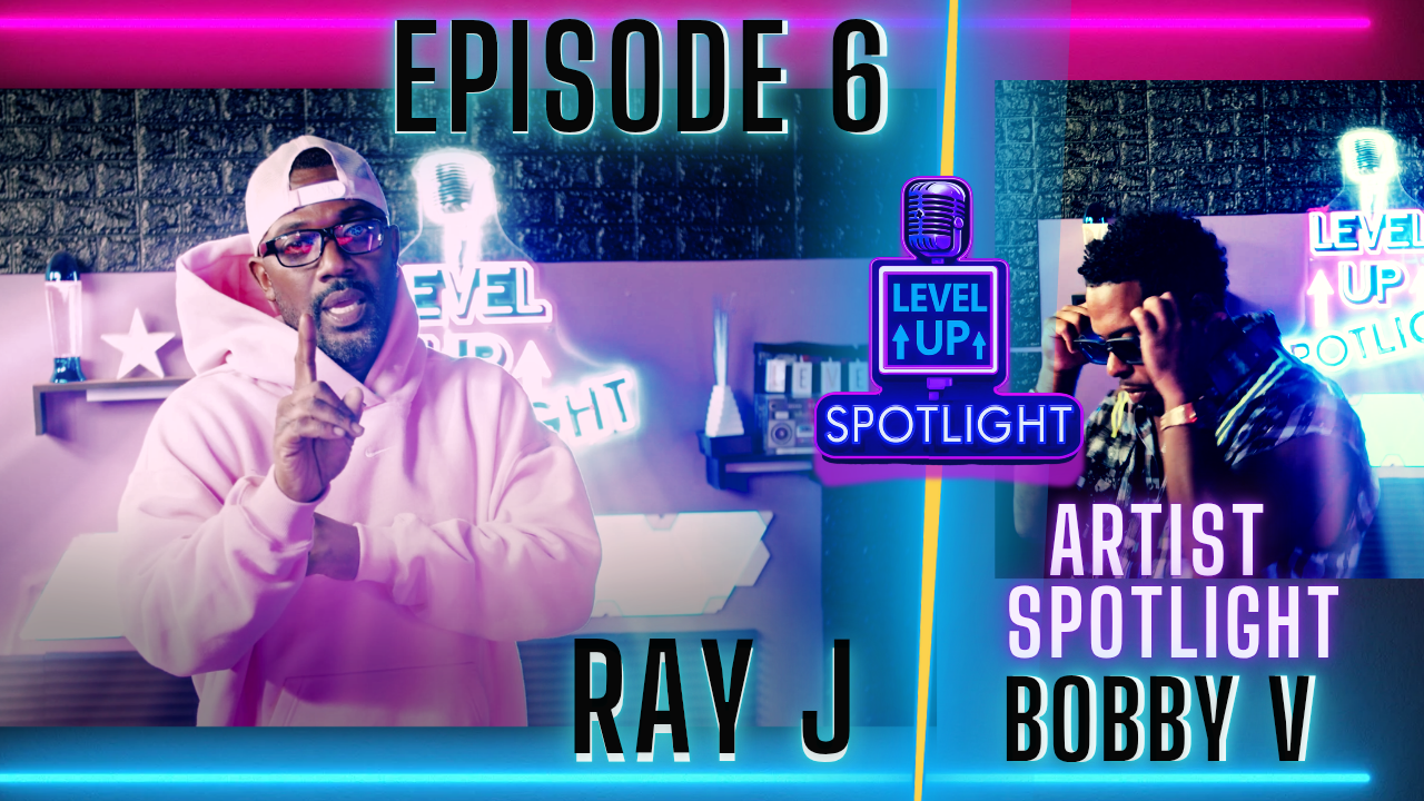 Ray J performing at Level Up Spotlight Episode 6 with artist spotlight Bobby V